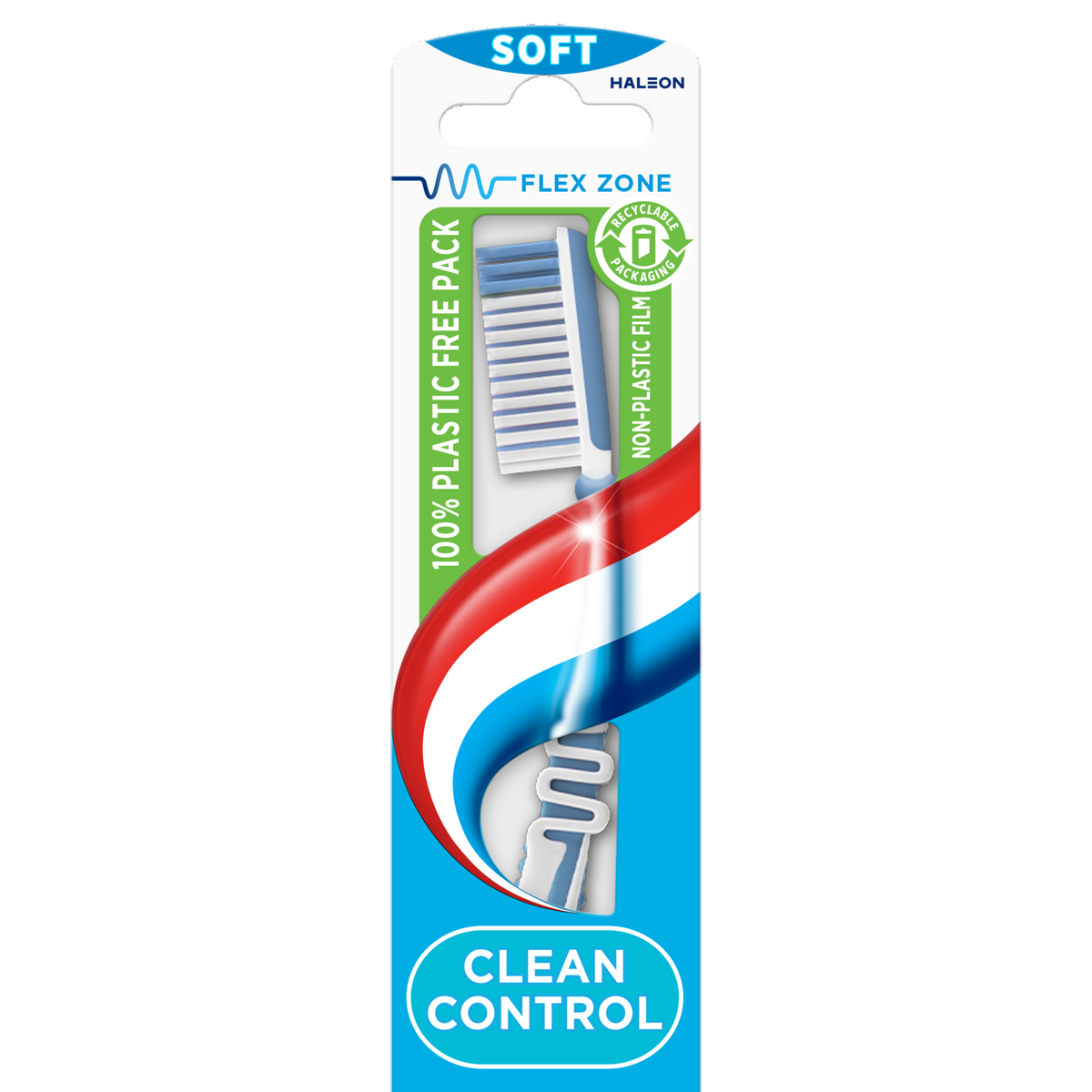 Aquafresh Tandenborstel clean control soft 1.00 Stuks