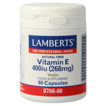 Lamberts Vitamine E 400IE natuurlijk 60.00 Vegetarische capsules