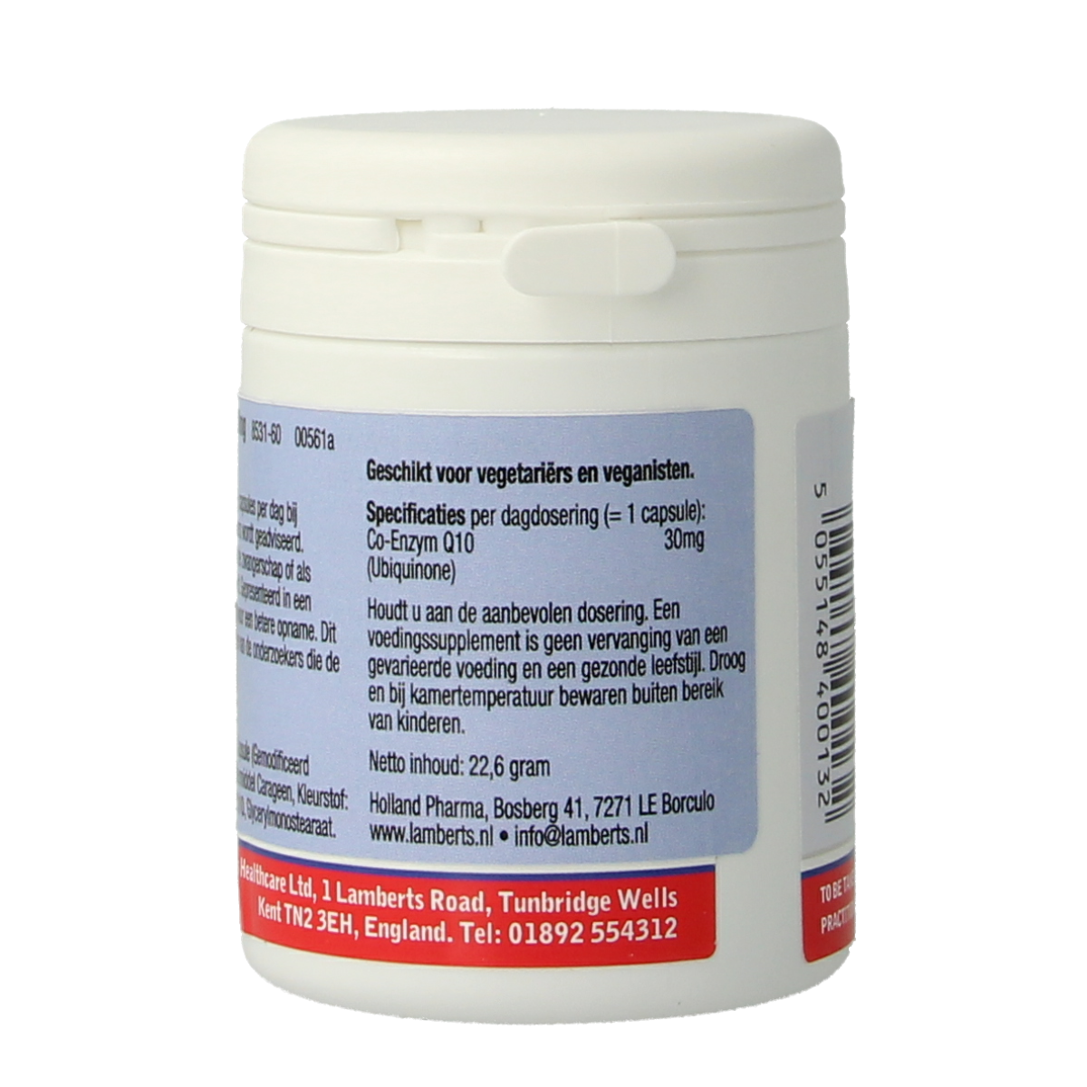 Lamberts Co enzym Q10 30mg 60.00 Vegetarische capsules