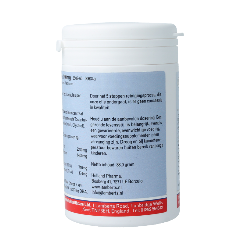 Lamberts Pure visolie 1100mg omega 3 60 Capsules