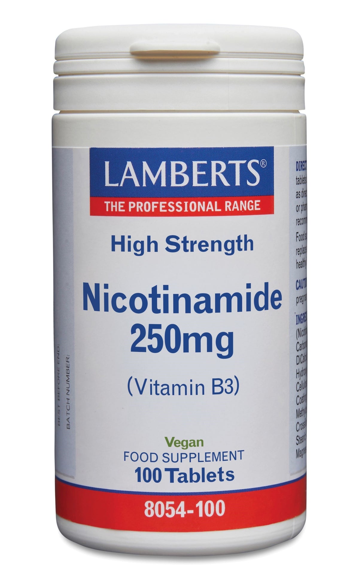 Lamberts Vitamine B3 250mg (nicotinamide) 100.00 Tabletten