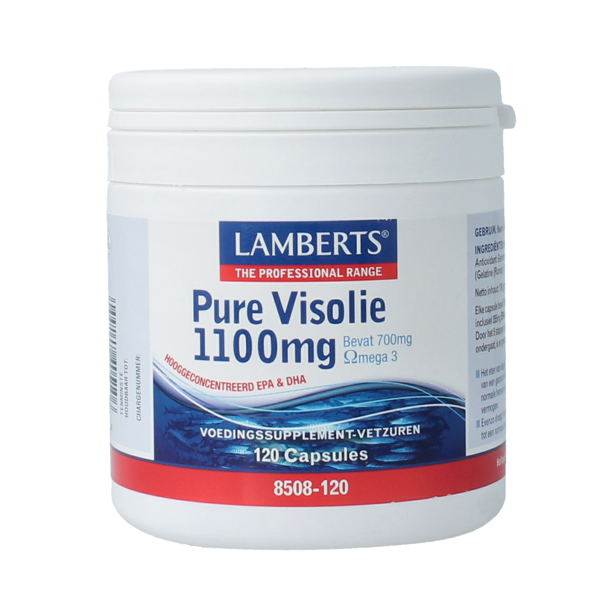 Lamberts Pure visolie 1100mg omega 3 120.00 Capsules