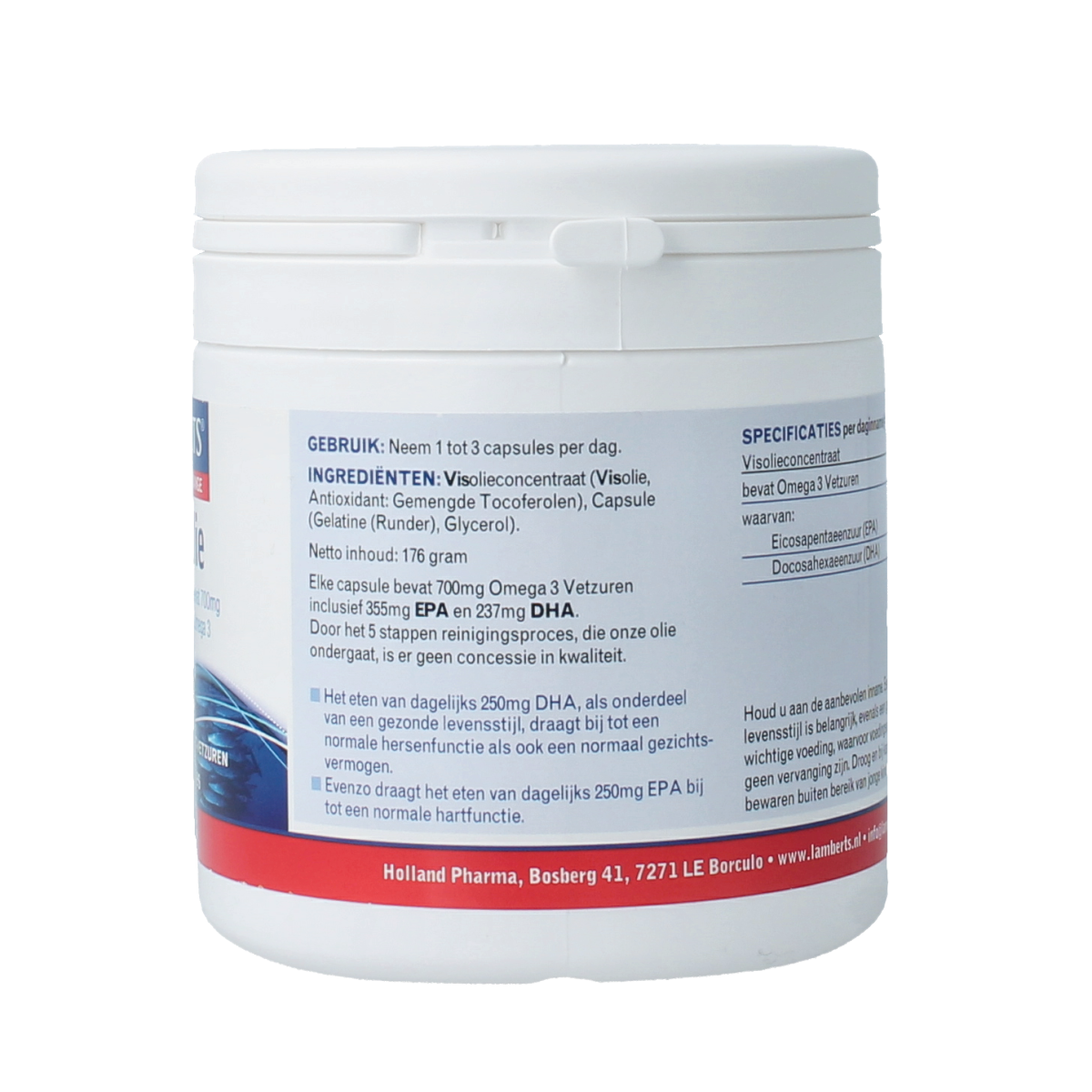 Lamberts Pure visolie 1100mg omega 3 120.00 Capsules