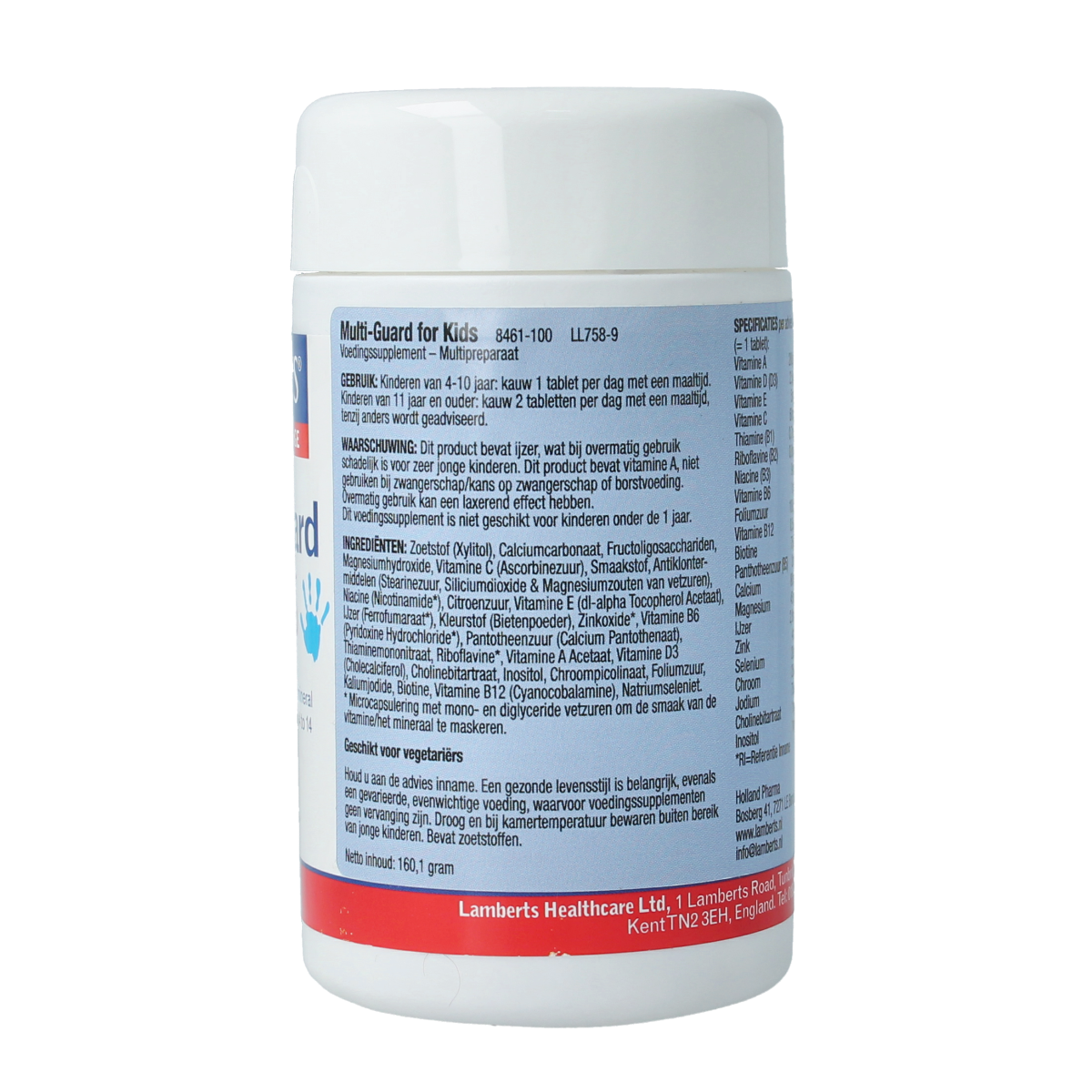 Lamberts Multi-Guard for kids multi kauwtabletten 100.00 Kauwtabletten