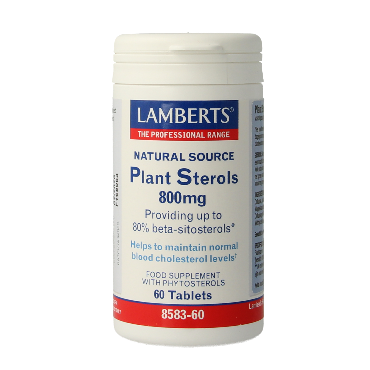 Lamberts Plant sterolen 800mg 60.00 Tabletten
