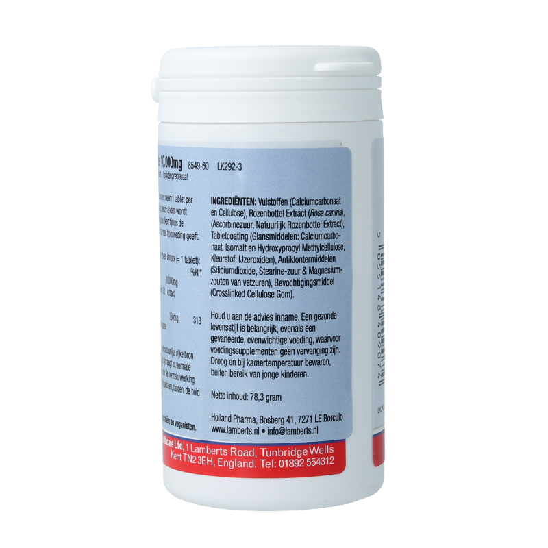 Lamberts Rozenbottel 10.000mg 60 Tabletten
