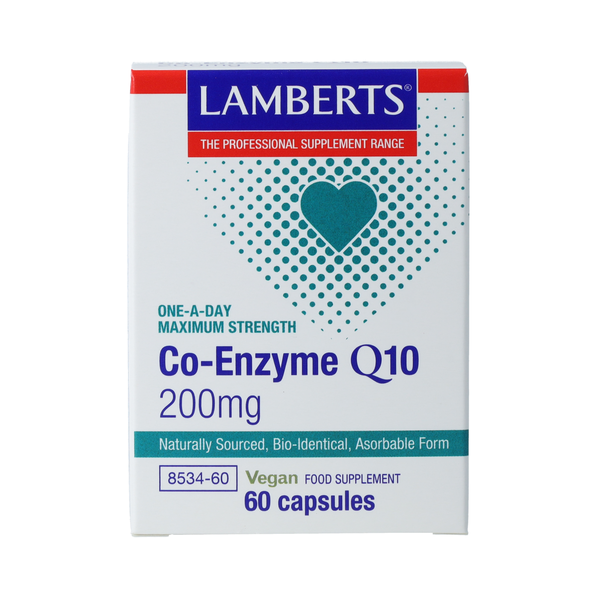 Lamberts Co enzym Q10 200mg 60.00 Vegetarische capsules