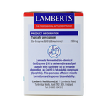 Lamberts Co enzym Q10 200mg 60.00 Vegetarische capsules