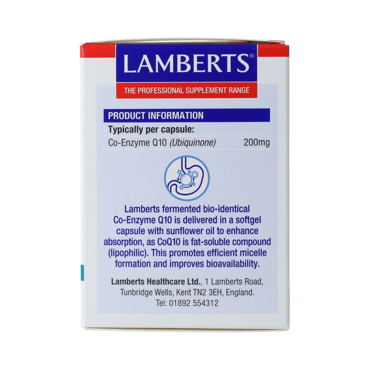 Lamberts Co enzym Q10 200mg 60.00 Vegetarische capsules