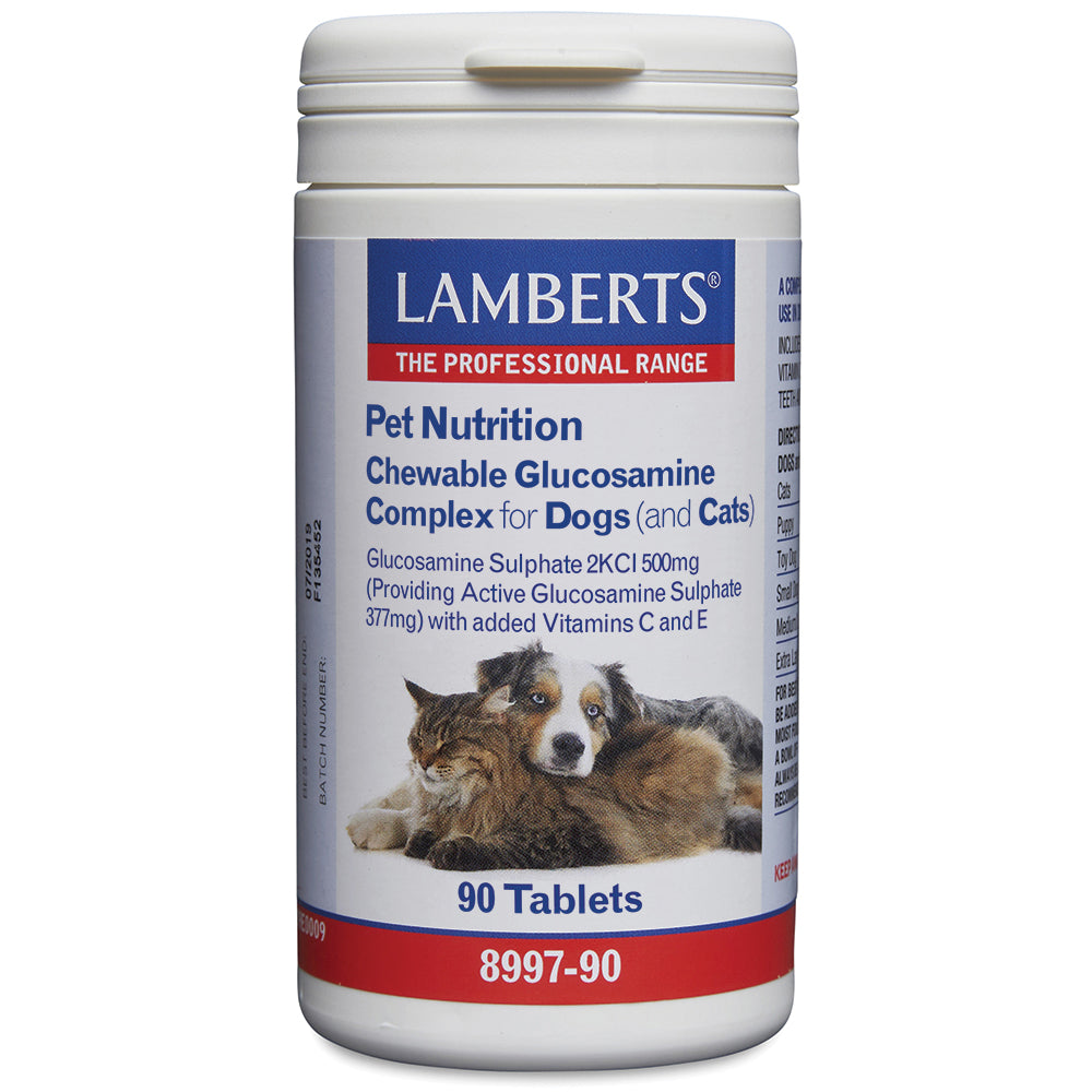 Lamberts Glucosamine kauwtabletten voor hond en kat 90.00 Tabletten