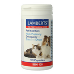 Lamberts Omega 3 voor dieren hond en kat 120.00 Capsules