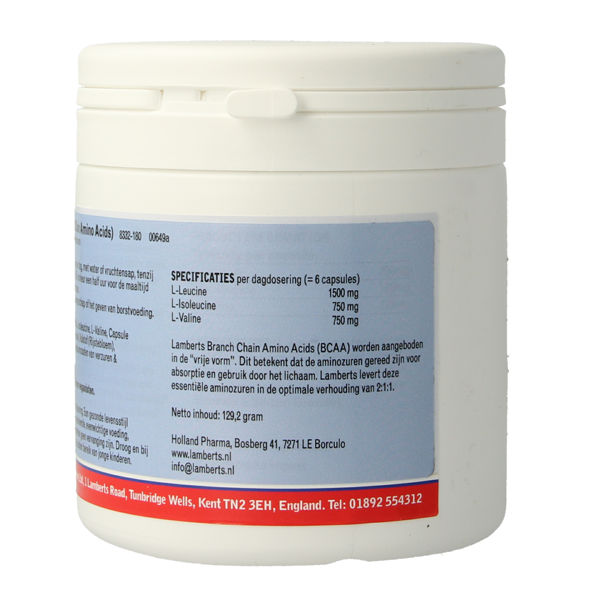 Lamberts BCAA Complex 180.00 Capsules