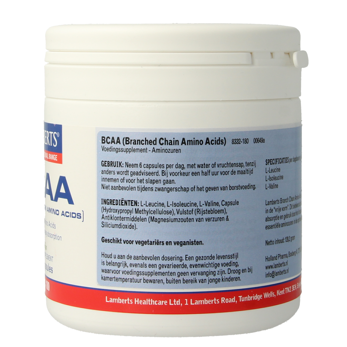 Lamberts BCAA Complex 180.00 Capsules