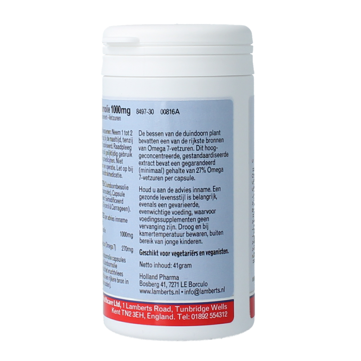 Lamberts Duindoornolie 1000mg 30.00 Capsules
