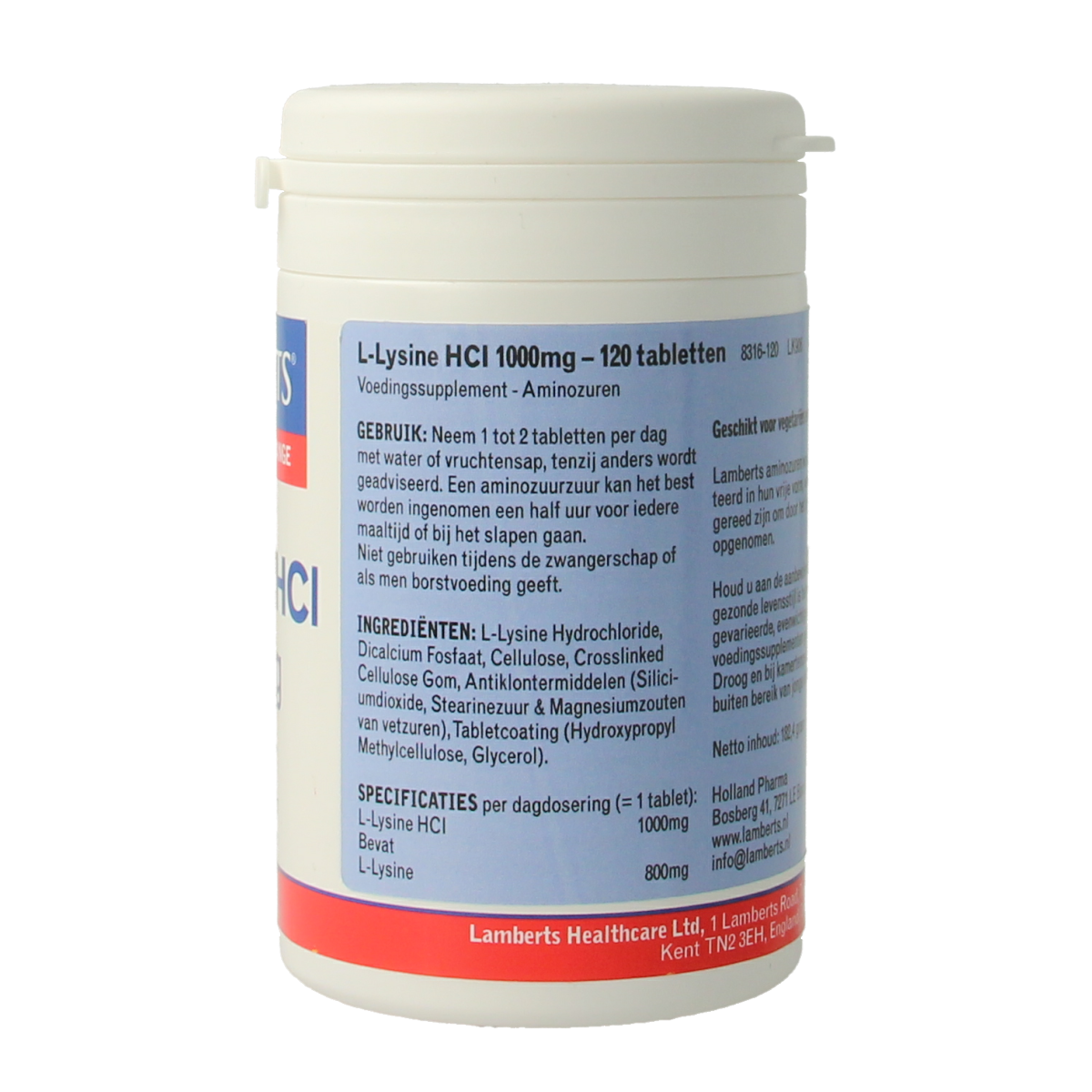 Lamberts L-Lysine 1000mg 120.00 Tabletten