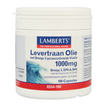 Lamberts Levertraanolie 1000mg 180.00 Capsules