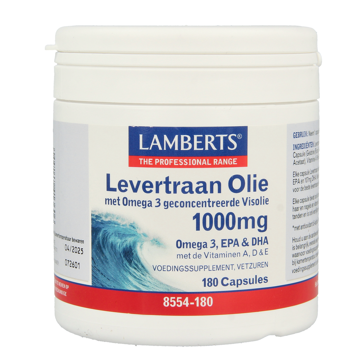 Lamberts Levertraanolie 1000mg 180.00 Capsules