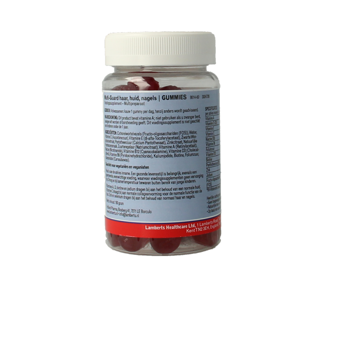 Lamberts Multi-Guard haar huid nagel gummies 60.00 Gummies