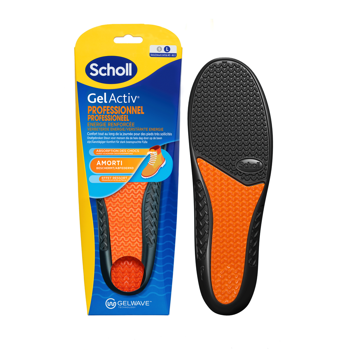 Scholl GelActive inlegzolen work & boot large 40 - 46.5 1 Paar