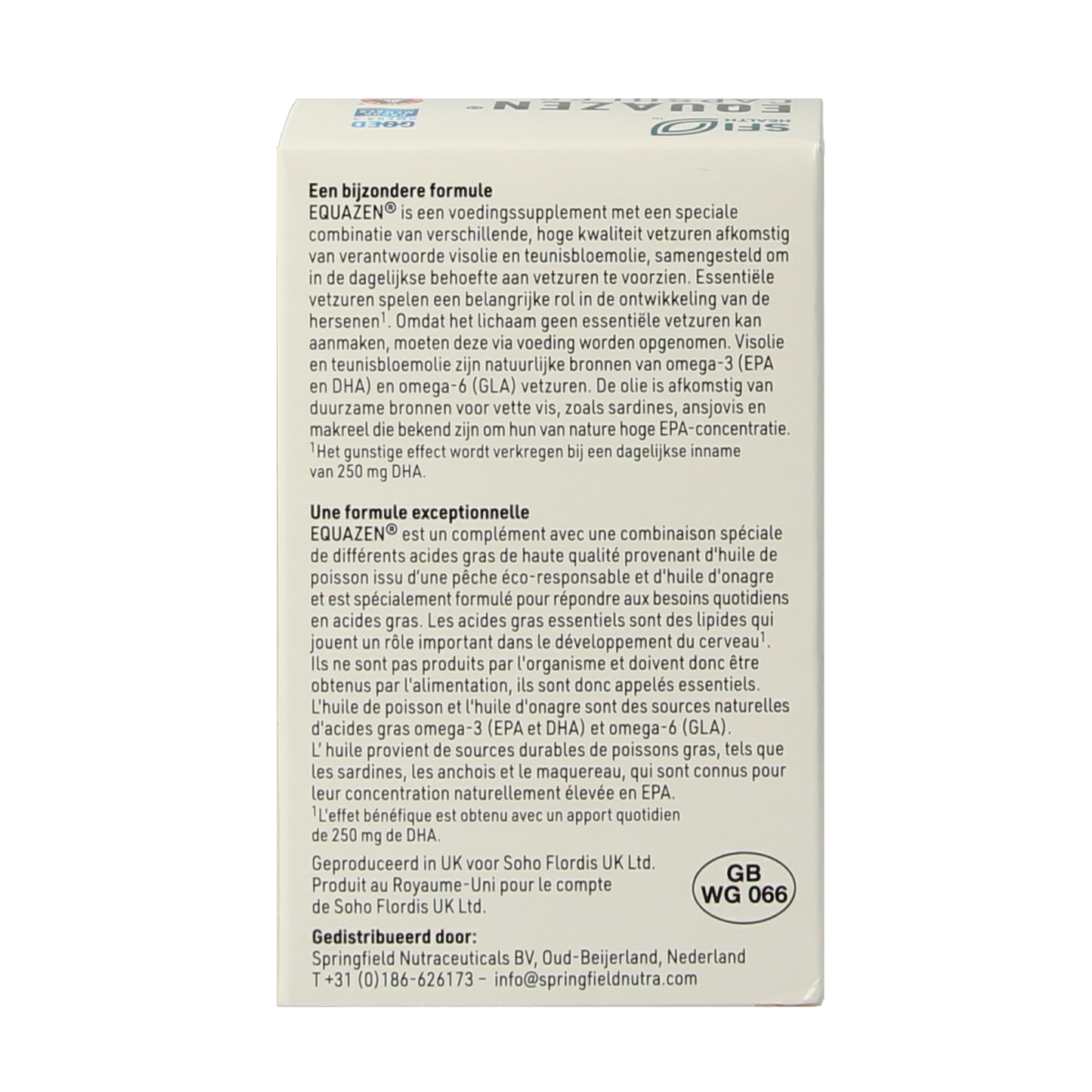 SFI Health  Equazen capsules omega 3- & 6-vetzuren 60.00 Capsules