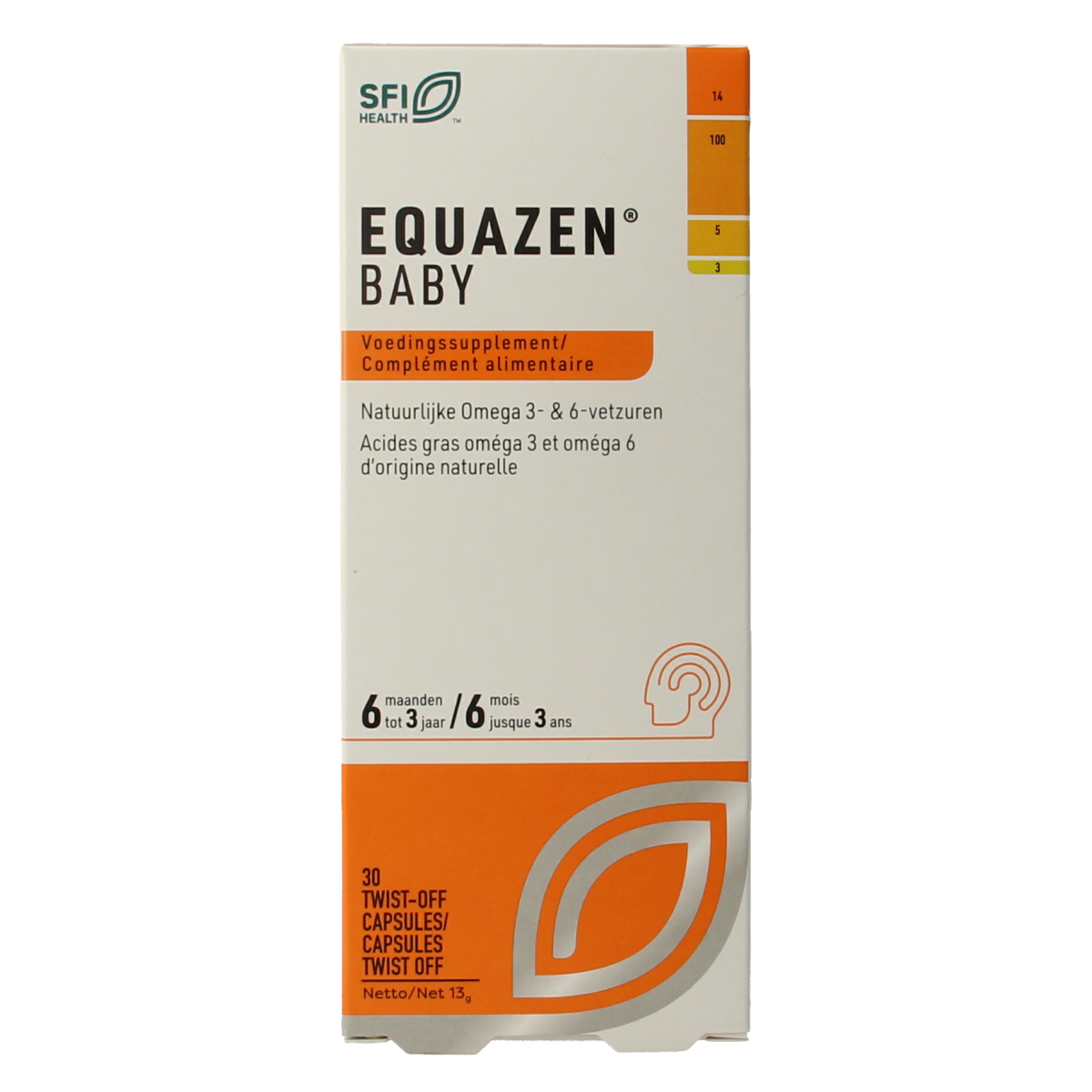 SFI Health  Equazen baby omega 3- & 6-vetzuren 30.00 Ampullen