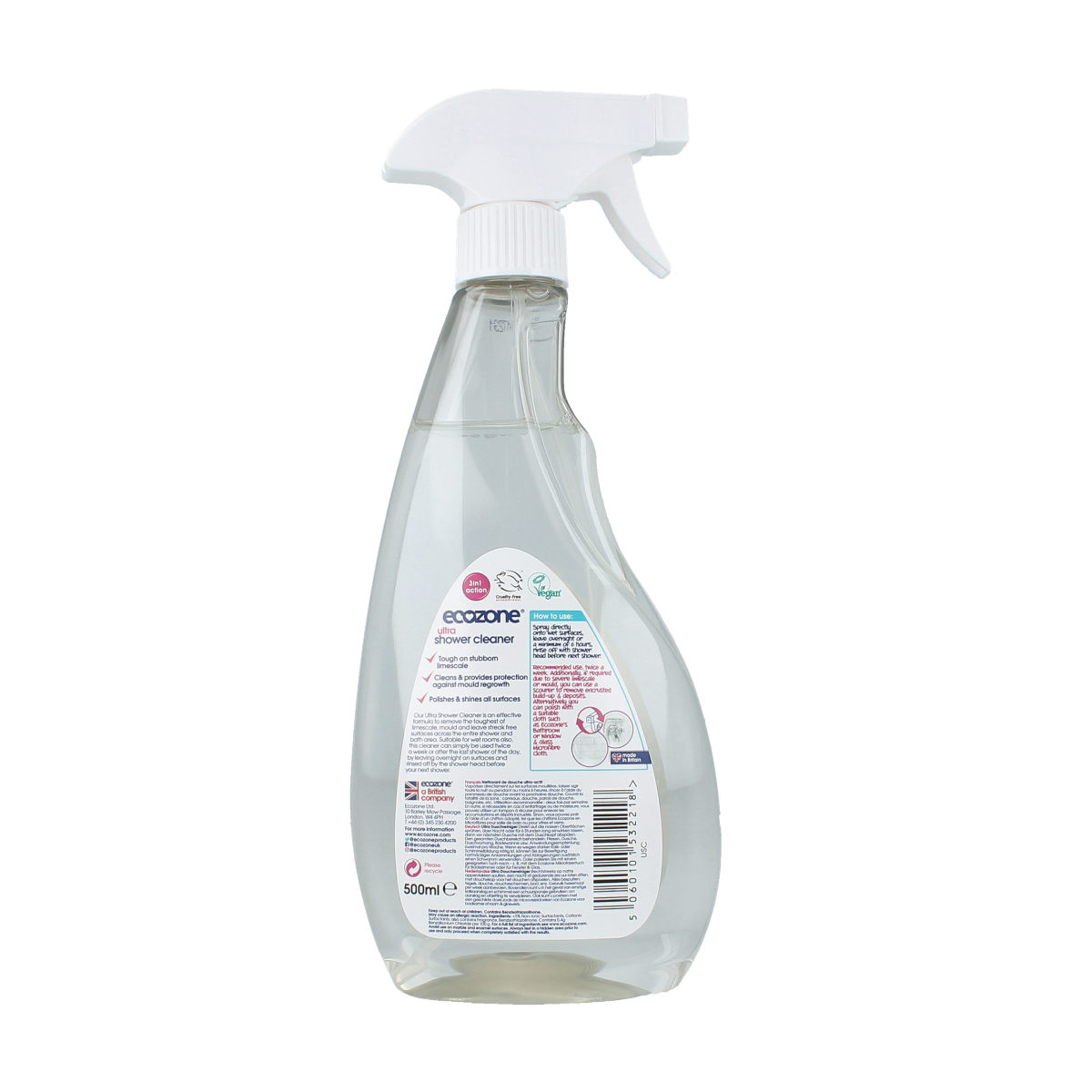 EcoZone Douche en kraan reiniger 500.00 Milliliter