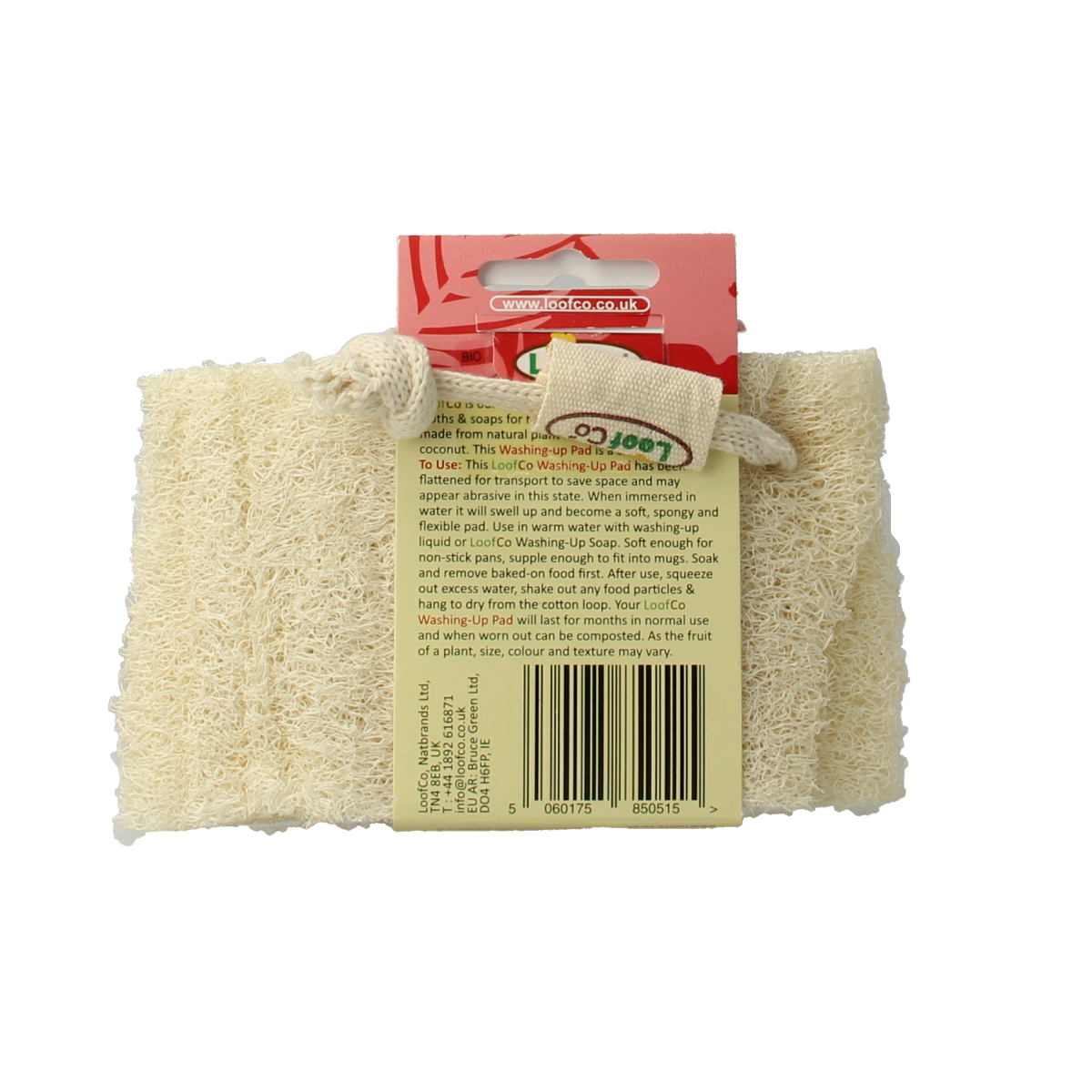 Loofco Afwas spons loofah bio 1.00 Stuks