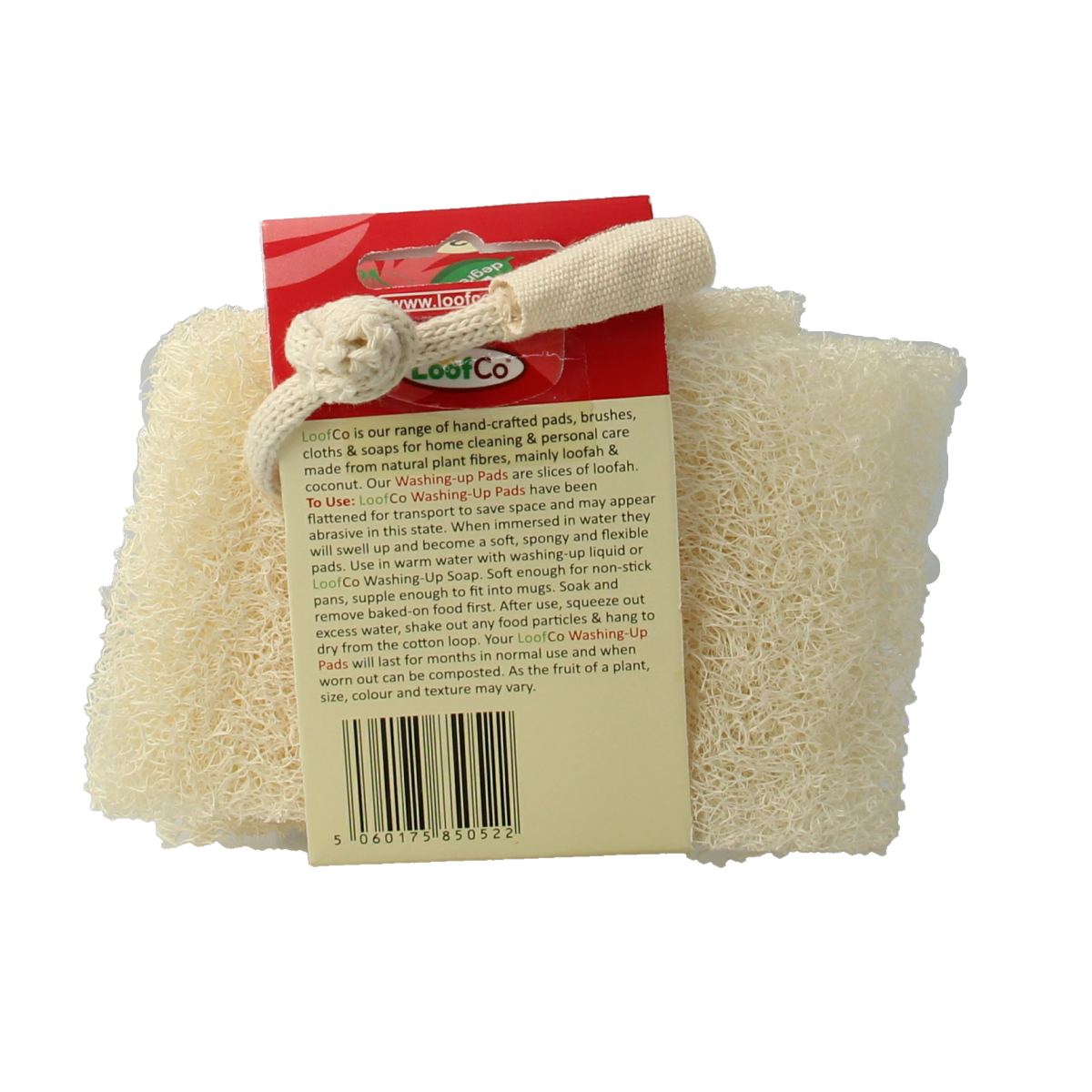 Loofco Afwas spons loofah bio 2.00 Stuks