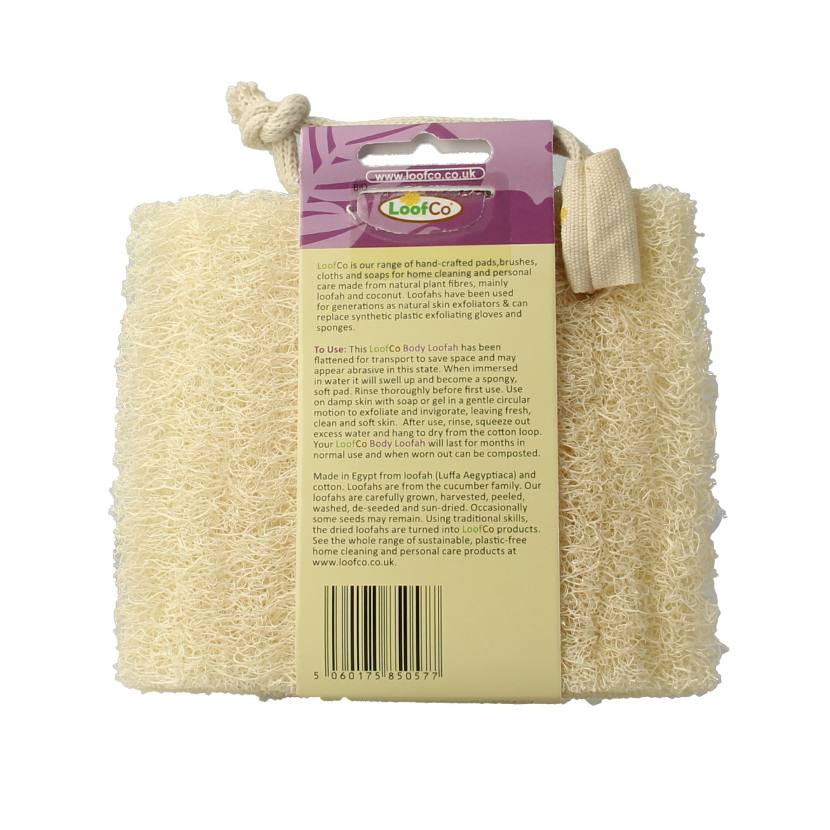 Loofco Douche en bad spons luffa bio 1.00 Stuks