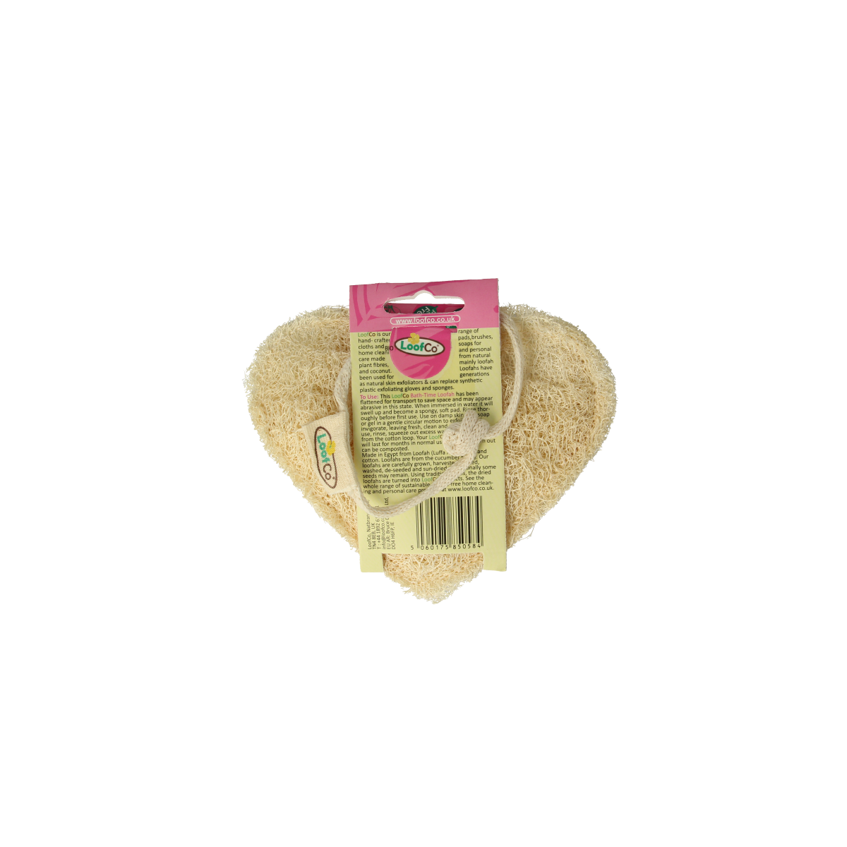 Loofco Douche en bad spons hartje eko 1.00 Stuks
