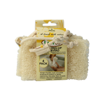Loofco Schoonmaakspons loofah dun bio 4.00 Stuks
