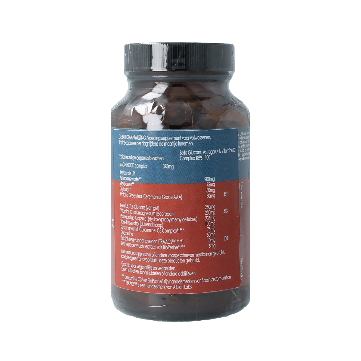 Terranova Beta Glucans Astragalus & Vitamin C Complex 100.00 Vegetarische capsules