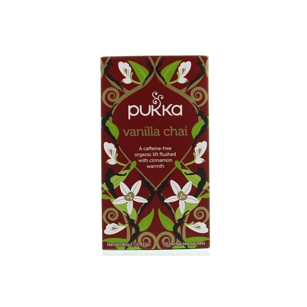 Pukka Vanille chai tea bio 20.00 Zakjes