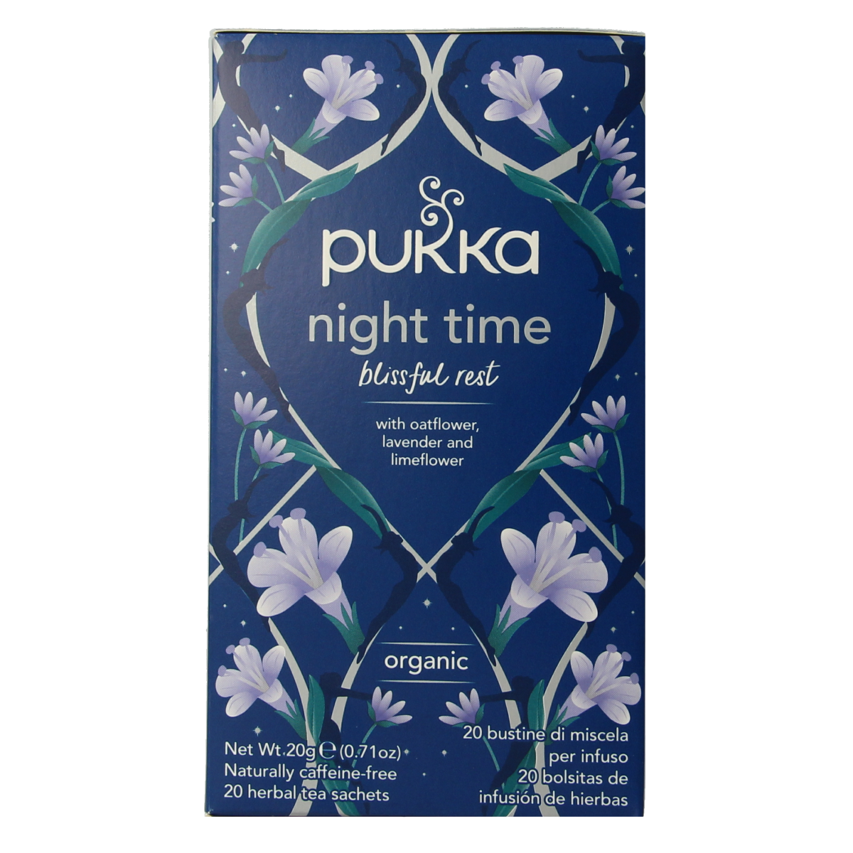 Pukka Night time thee bio 20.00 Zakjes