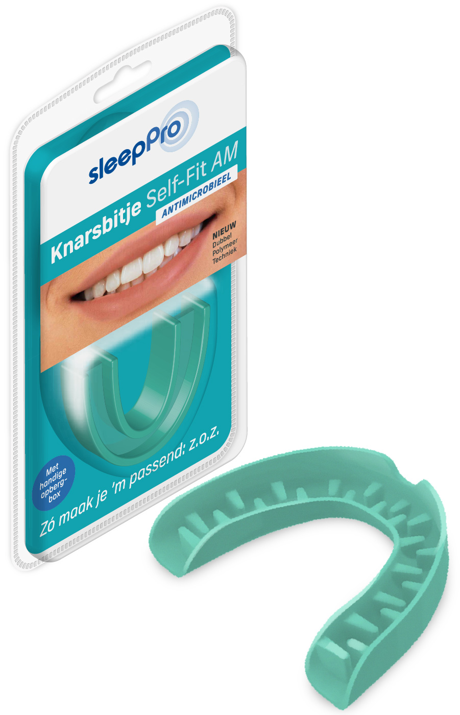 SleepPro Knarsbitje self-fit AM (anti-microbieel) 1.00 Stuks