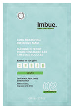 Imbue Curl restoring intensive mask sachet 60.00 Milliliter