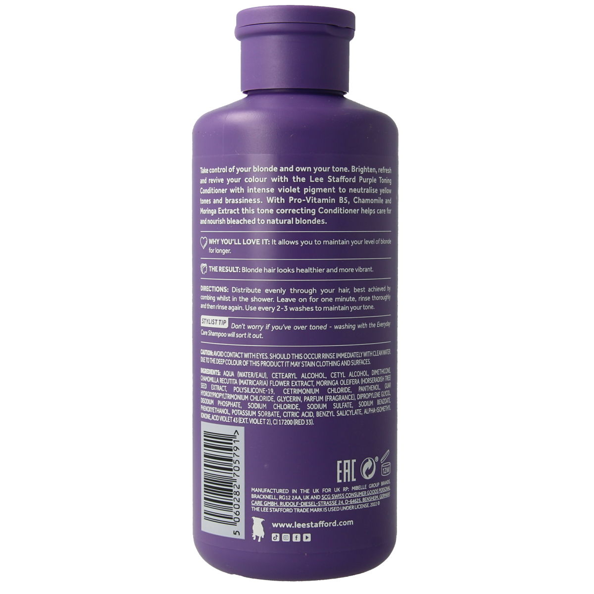 Lee Stafford Beach blondes purple toning conditioner 250.00 Milliliter