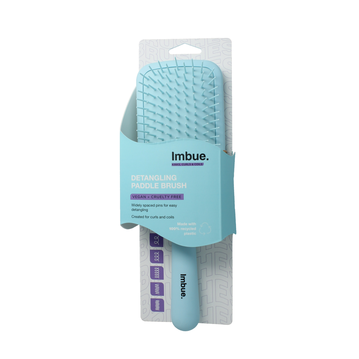 Imbue Detangling paddle brush 1.00 Stuks