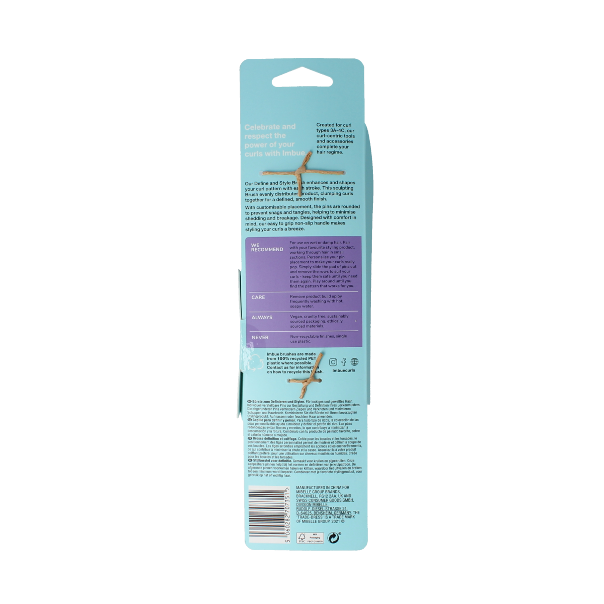 Imbue Defining & style brush 1.00 Stuks