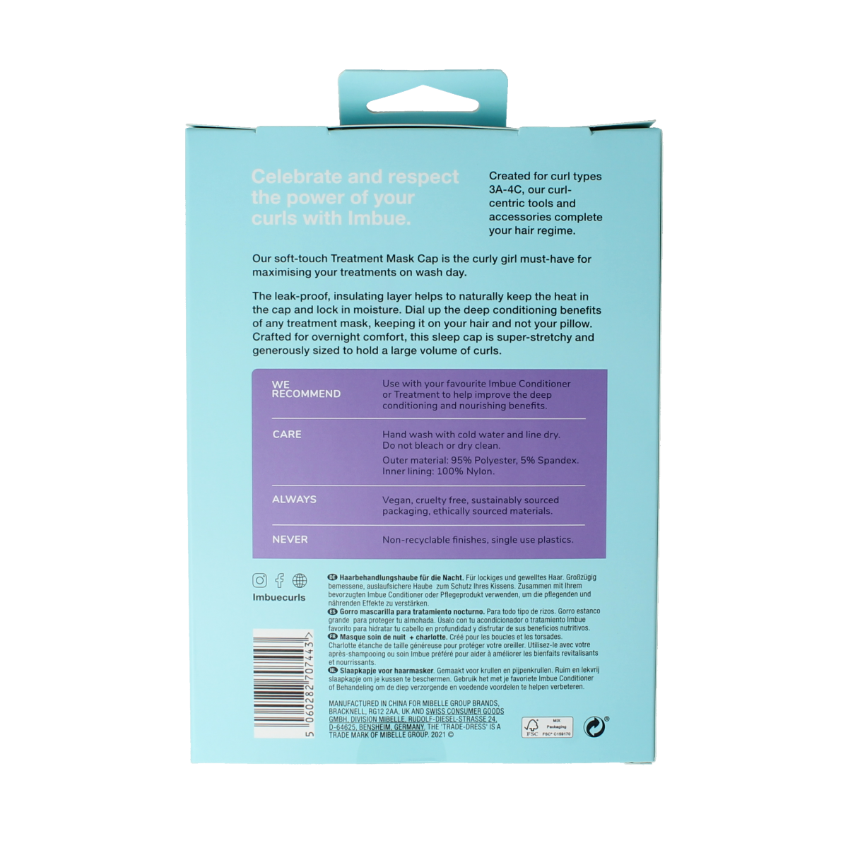Imbue Treatment mask cap 1.00 Stuks