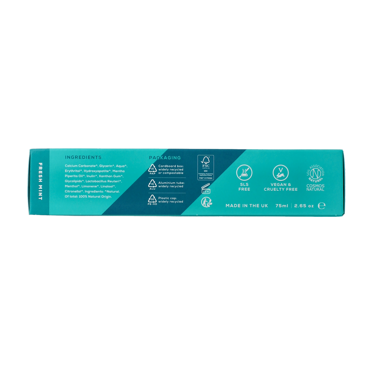 Georganics Toothpaste pre-and probiotic  fresh mint 75.00 Milliliter