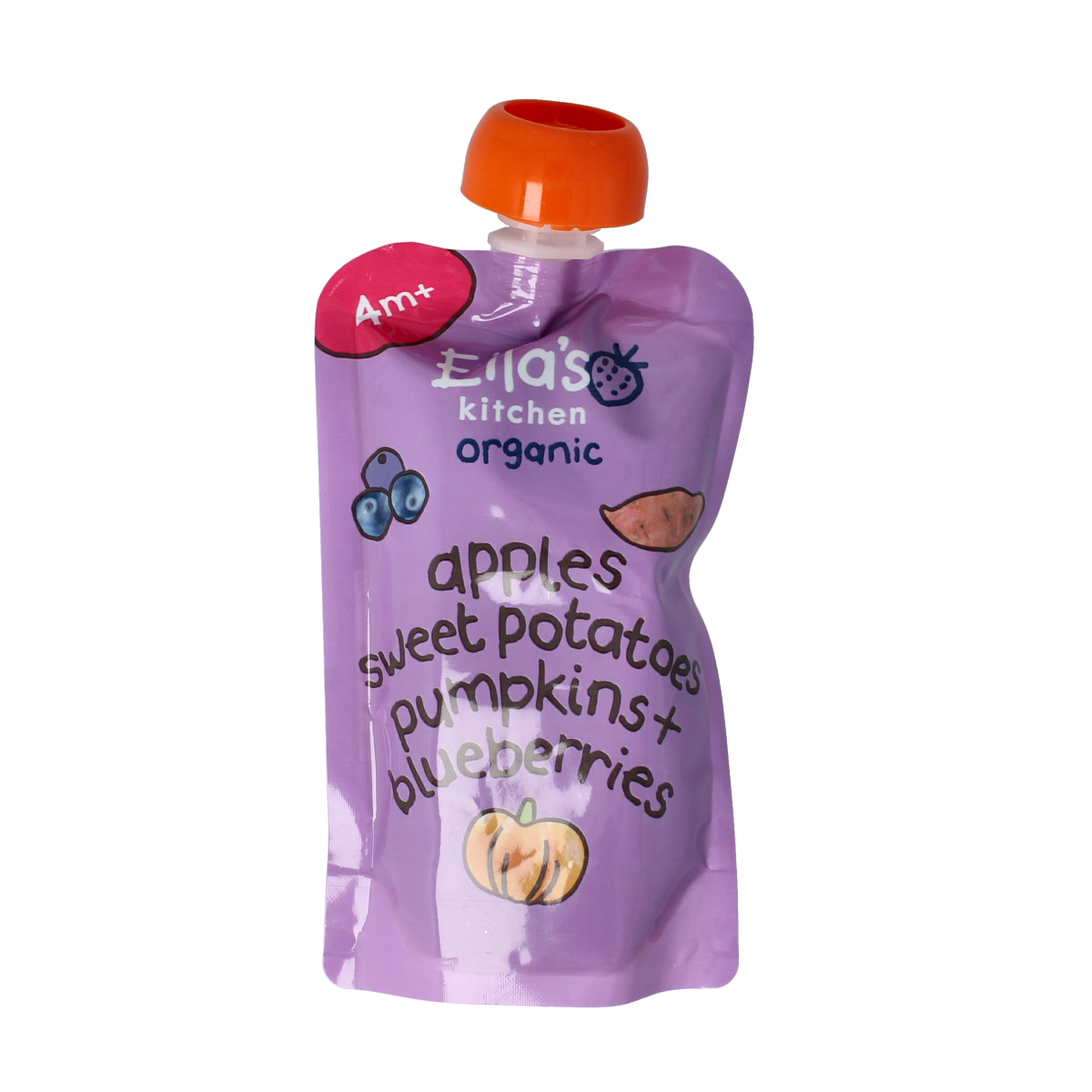 Ella's Kitchen Sweet potato pumpkin apple blueberrry 4+ mnd bio 120.00 Gram