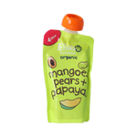 Ella's Kitchen Mangoes pears & papayas knijpzakje 4+ maanden bio 120.00 Gram
