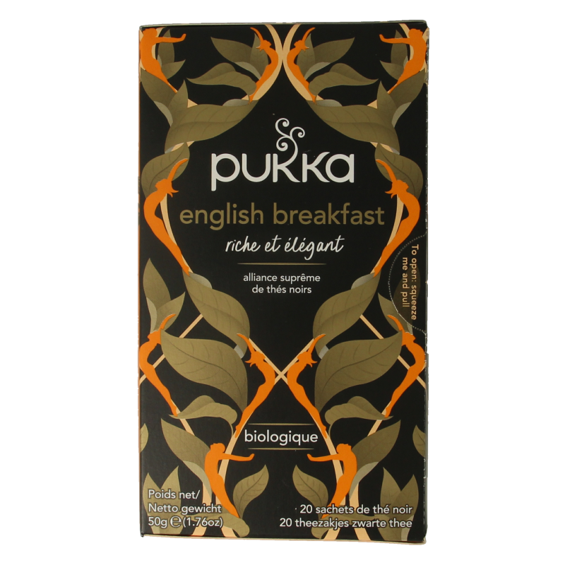 Pukka English breakfast bio 20 Zakjes