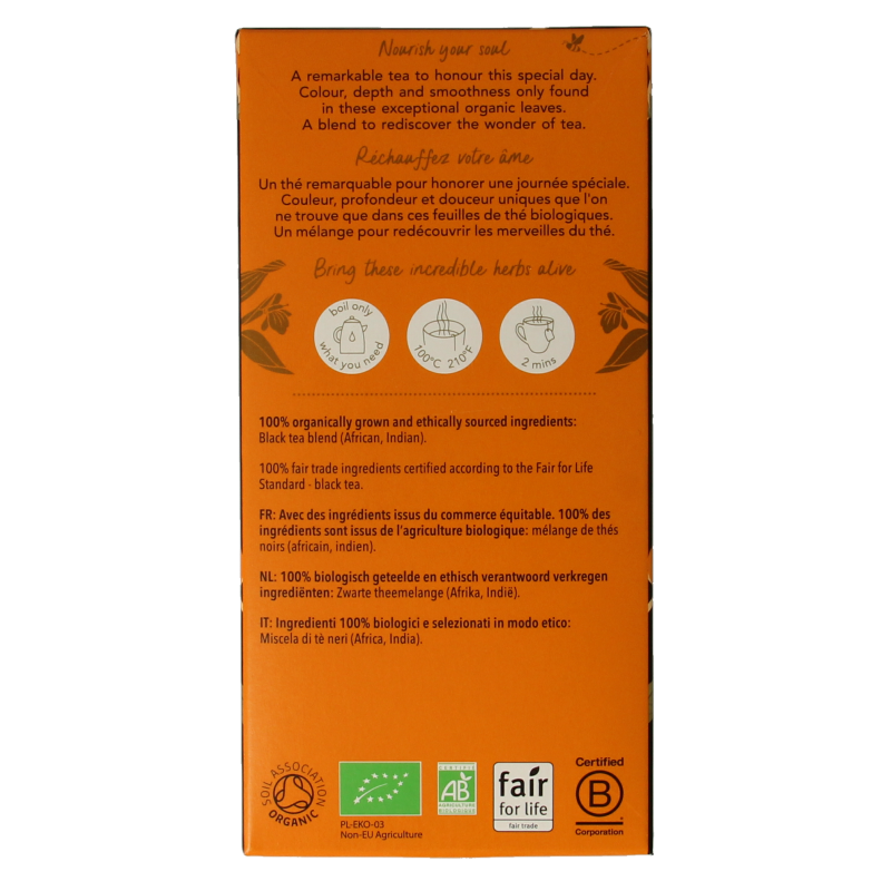Pukka English breakfast bio 20 Zakjes