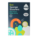Seep Spons met schuurspons composteerbaar 4.00 Stuks