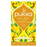 Pukka Lemon ginger touch of Manuka honey bio 20.00 Zakjes
