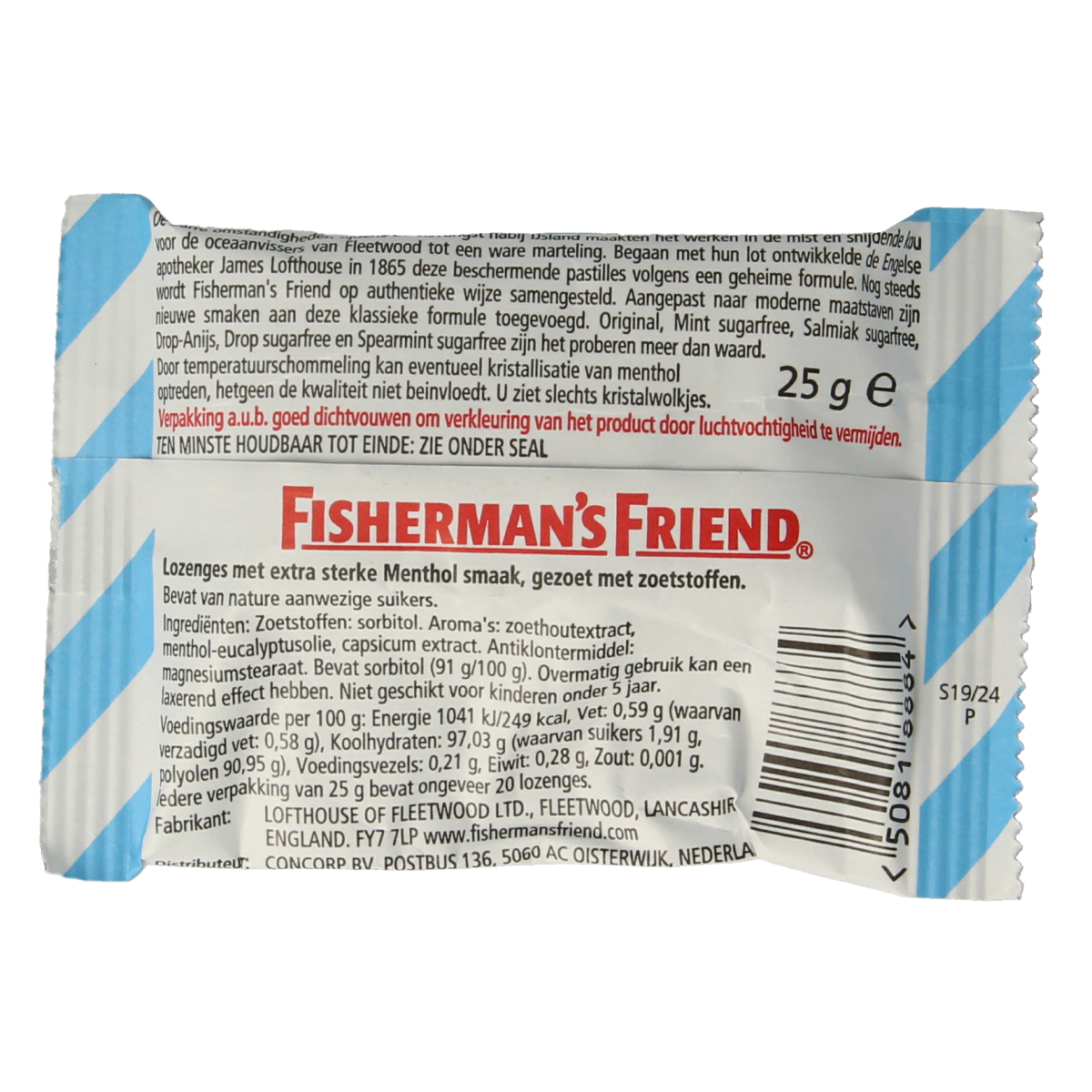 Fisherman's Friend Original suikervrij 25.00 Gram