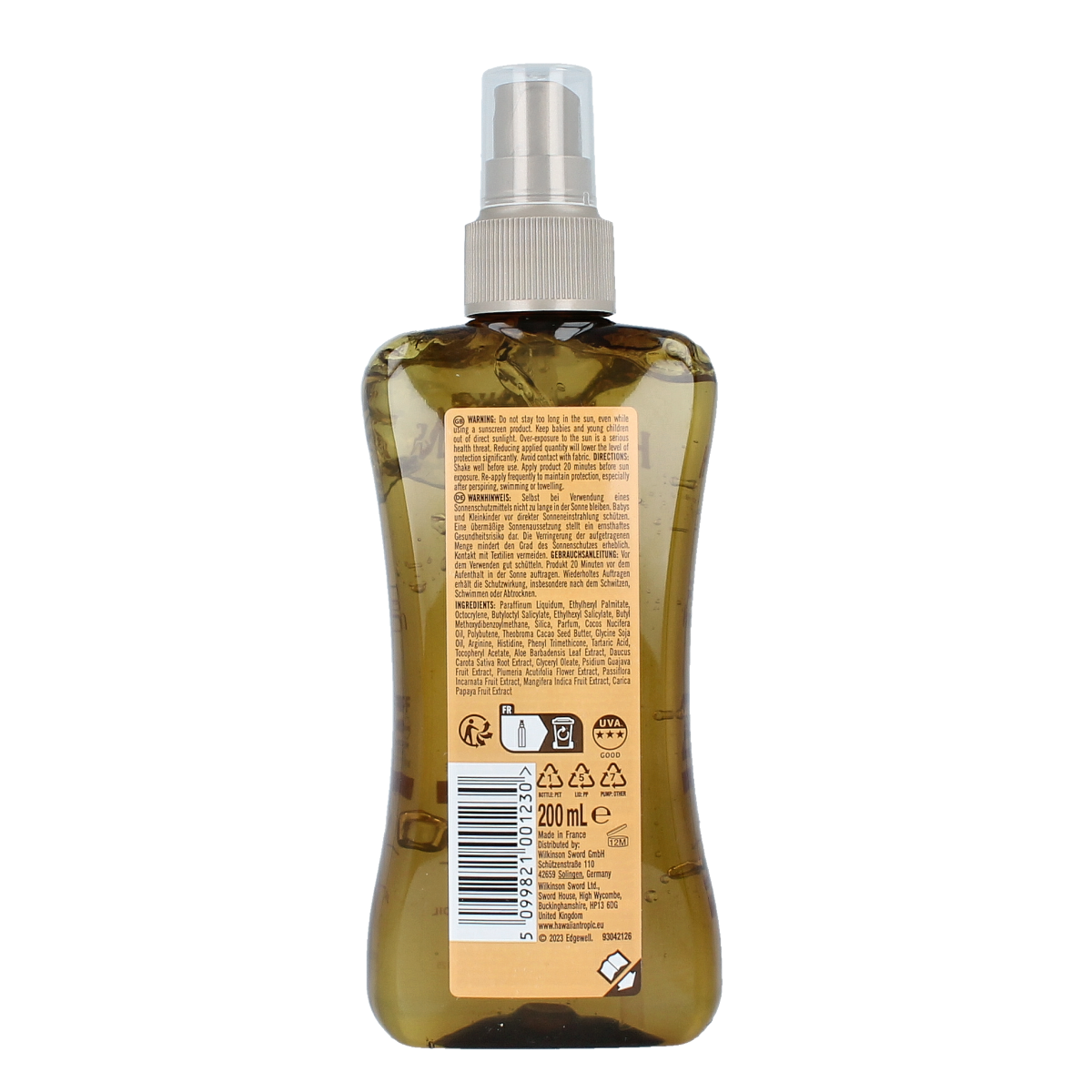 Hawaiian Tropic Protect oil SPF20 200.00 Milliliter