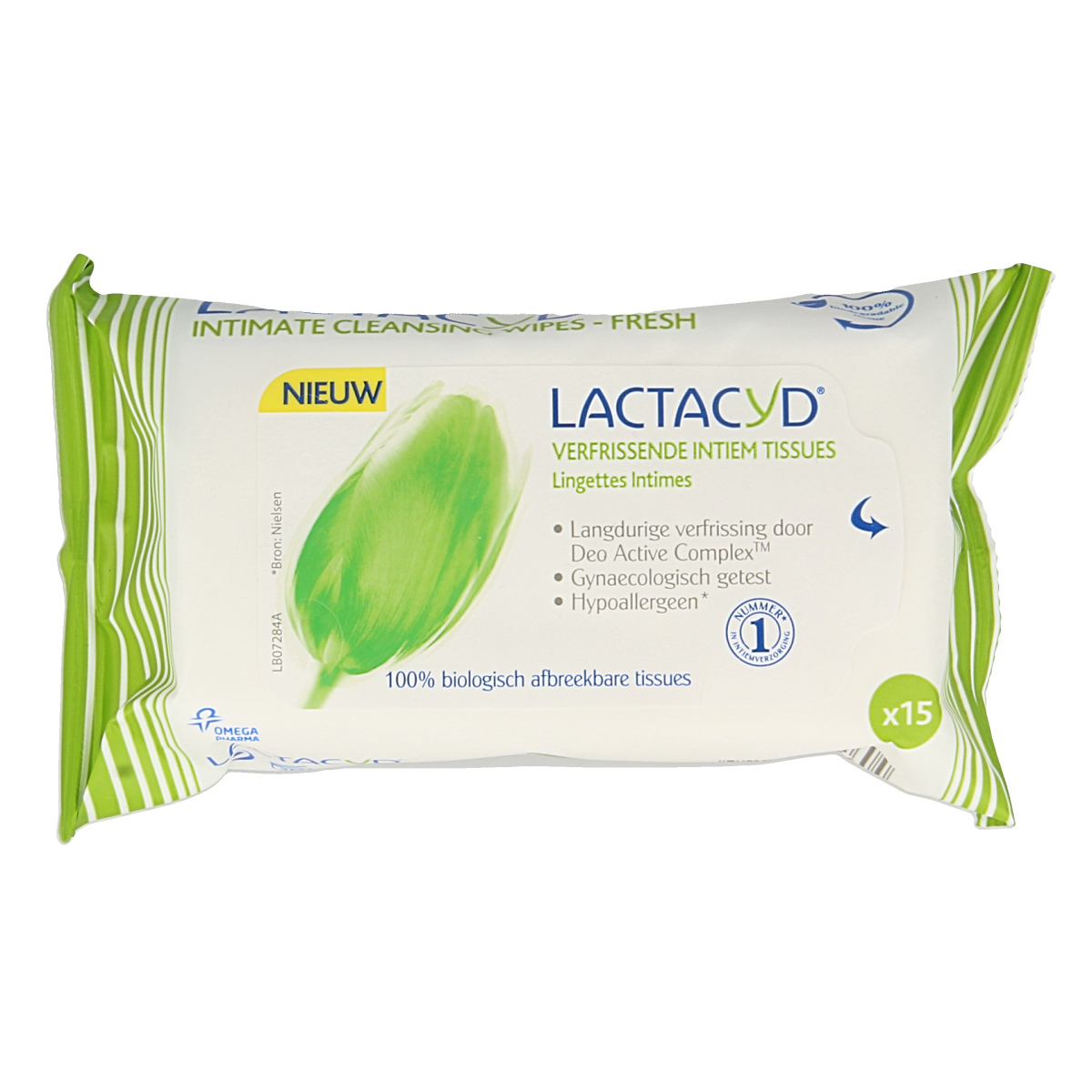 Lactacyd Tissues verfrissend 15.00 Stuks